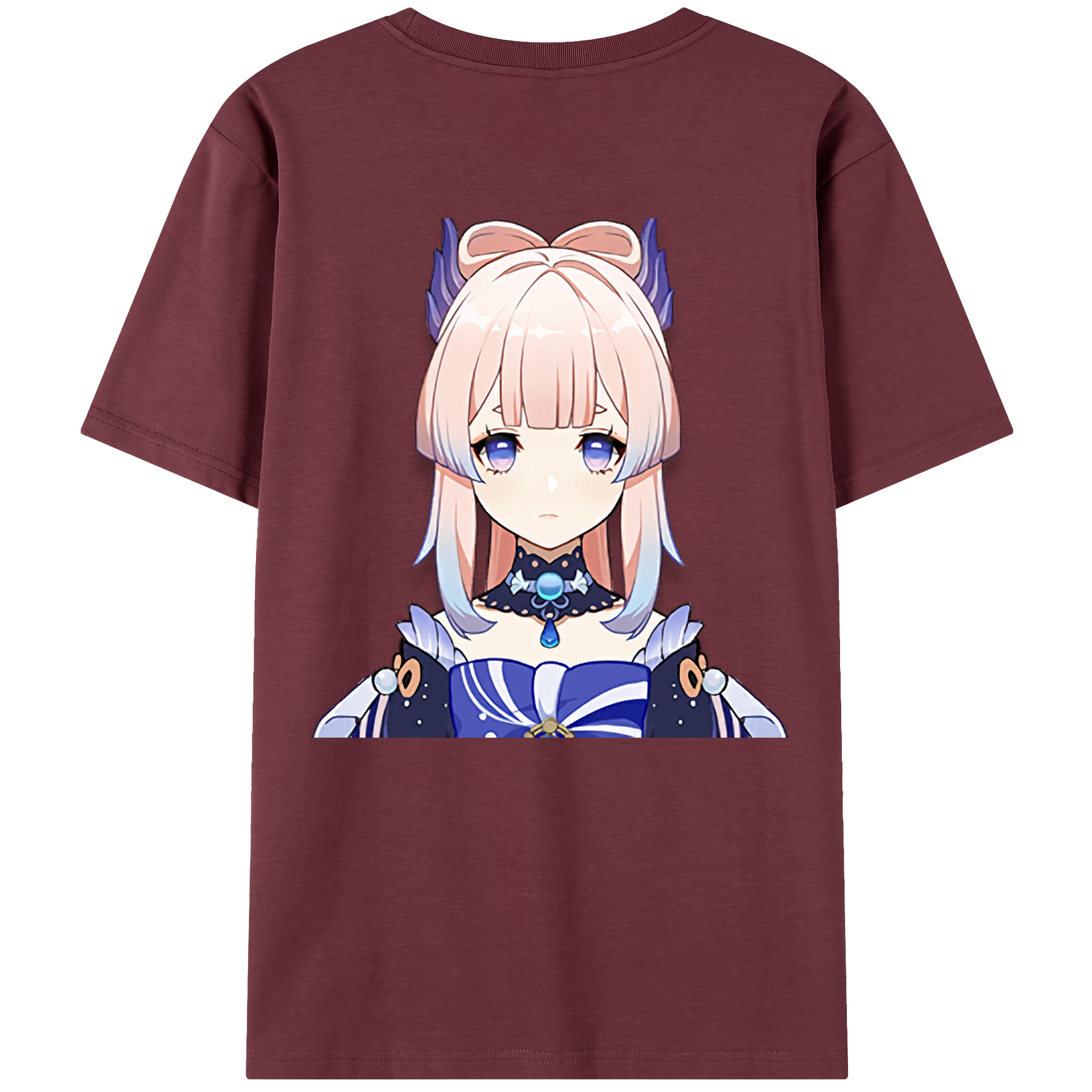 げんし神 珊瑚宮心海 サンゴノミヤ・ココミ genshin Sangonomiya Kokomi 綿100％半袖Tシャツ（背面プリント）